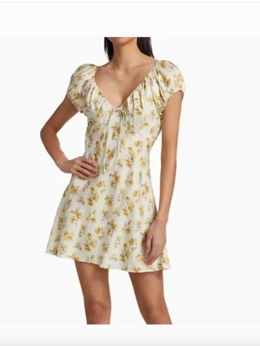 NWT Doen Sera Dress (S) - Gold Frolicking Floral